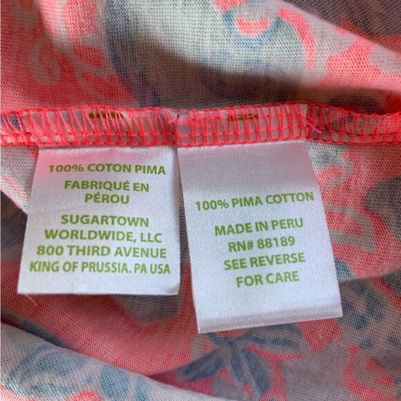 LILLY PULITZER Summer Siren Pink Sun Ray 100% Cotton Windsor Dress Large - Picture 9 of 9